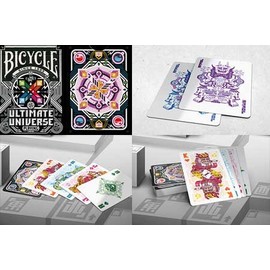 USPCC Playing Cards 54 Cartes Format Poker – Playing Cards Bicycle Ultimate Universe (White)
