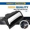 Icyhaws Center Console Latch, Silver Plate Armrest Lid Lock Compatible