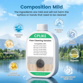 CPLIKE 2 Pack Floor Cleaning Solution Compatible with Roomba Plus 405/4020 / 505/507 Max 705/707 Combo Robots, Mopping Concentrate for 400 (4000), 500 & 700 Series, 10.1 fl oz