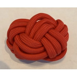 Red Neckerchief Slide Woggle Turks Head knot Paracord Handmade
