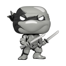 POP Funko 60652 TMNT Comics Leonardo PX Vinyl Figure with Black and White Case, 9.5 cm Height