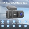 Dash Cam Front and Rear 4k+1080P, CHORTAU WiFi Dual Dash