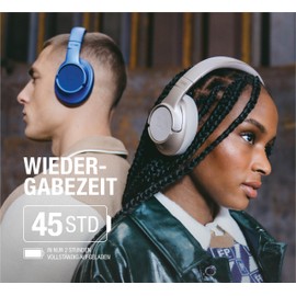 Fresh 'n Rebel Clam Core Bluetooth Headphones Over Ear with ENC Microphone (Perfect Calls), Wireless Headphones with Volume Control and Buttons for Play/Pause, 45 Hours Playtime (White)