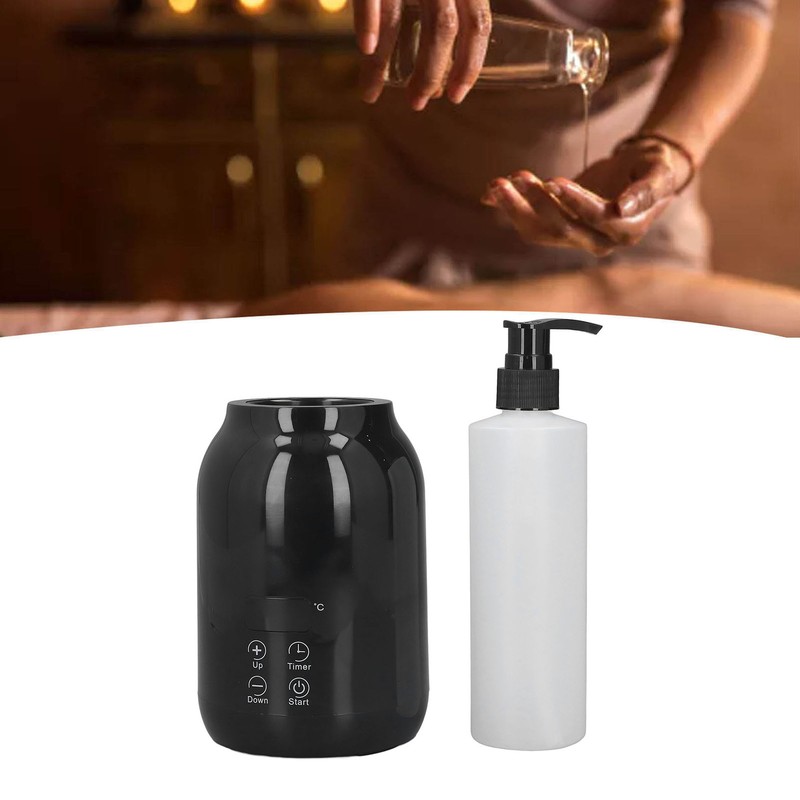 Single Bottle Massage Oil Heater Touch Control Thermostatic LED Massage
