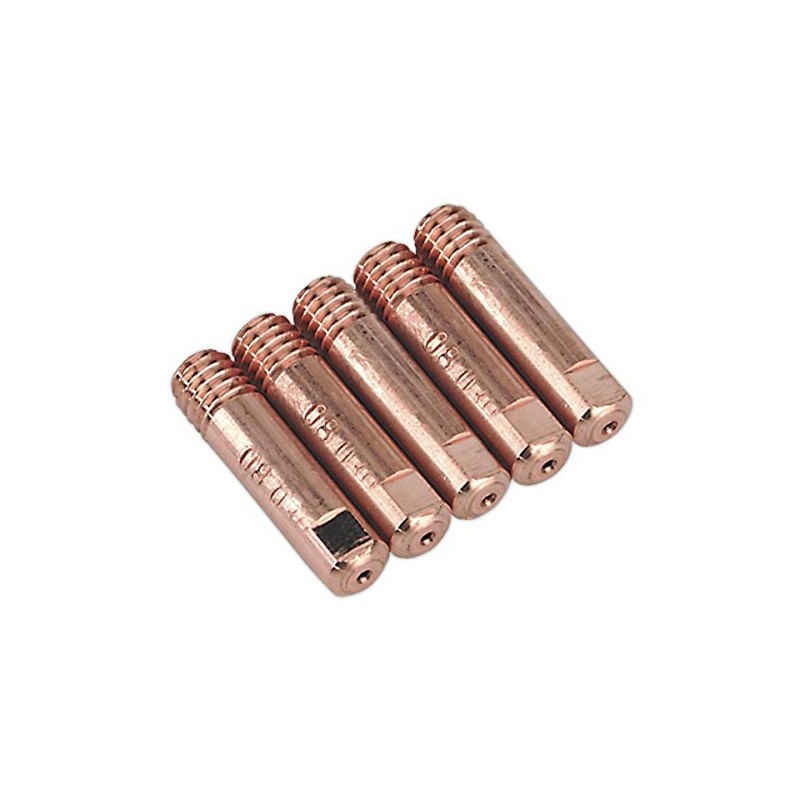 Sealey Mig957 Contact Tip 0.8Mm Tb15 Pack Of 5