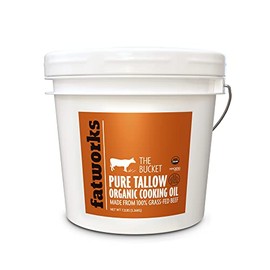 Certified Organic Grass-Fed Beef Tallow 1 Gallon