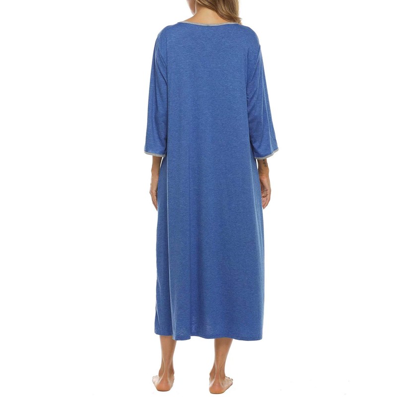 Bloggerlove - Batas largas con cierre frontal para mujer, chamarra