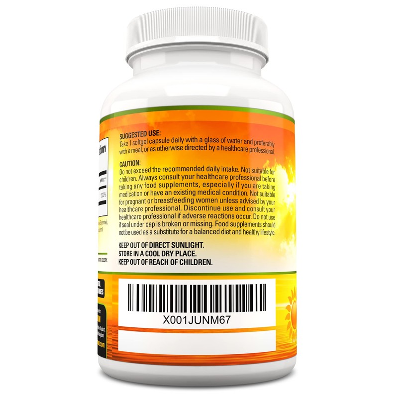 Vitamin D 3,000 IU, High Strength Vitamin D3 Supplement, 365
