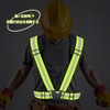Bowarepro Safety Vest, Fluorescent Belt, Reflective Vest, Set of 2,