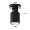 yeerockal 4 x Mini Surface-Mounted Spotlights Swivel Ceiling Spotlight LED