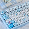 mintcaps Keycaps - 140keys Cute Keyboard Keycap PBT Blue Keycaps