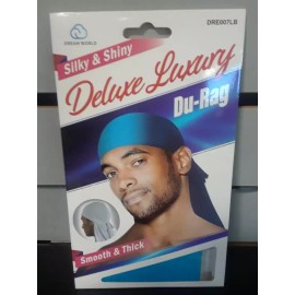 Dream World  Smooth & Thick / Shiny & Silky Deluxe Du Rag Durag -TEAL BLUE NEW!!!!!!!!!