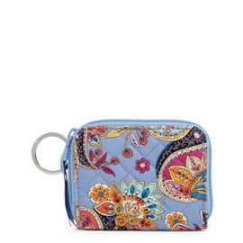 Vera Bradley Ladies Cotton Petite Zip Wallet RFID Protection Provence Paisley One Size