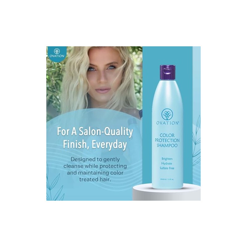 Ovation Color Therapy Shampoo - Salon Quality, Sulfate Free Shampoo