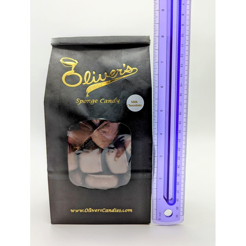 Oliver's Sponge Candy - Milk Chocolate, 1 pound