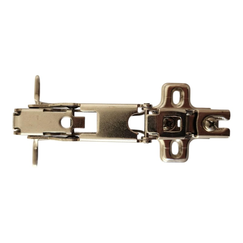 Full Overlay Cabinet Hinge, 35mm, 190-Degree, Steel BZP, Slide-On Cruciform