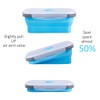 Collapsible Food Storage Containers with Airtight Lid & Air Vent,