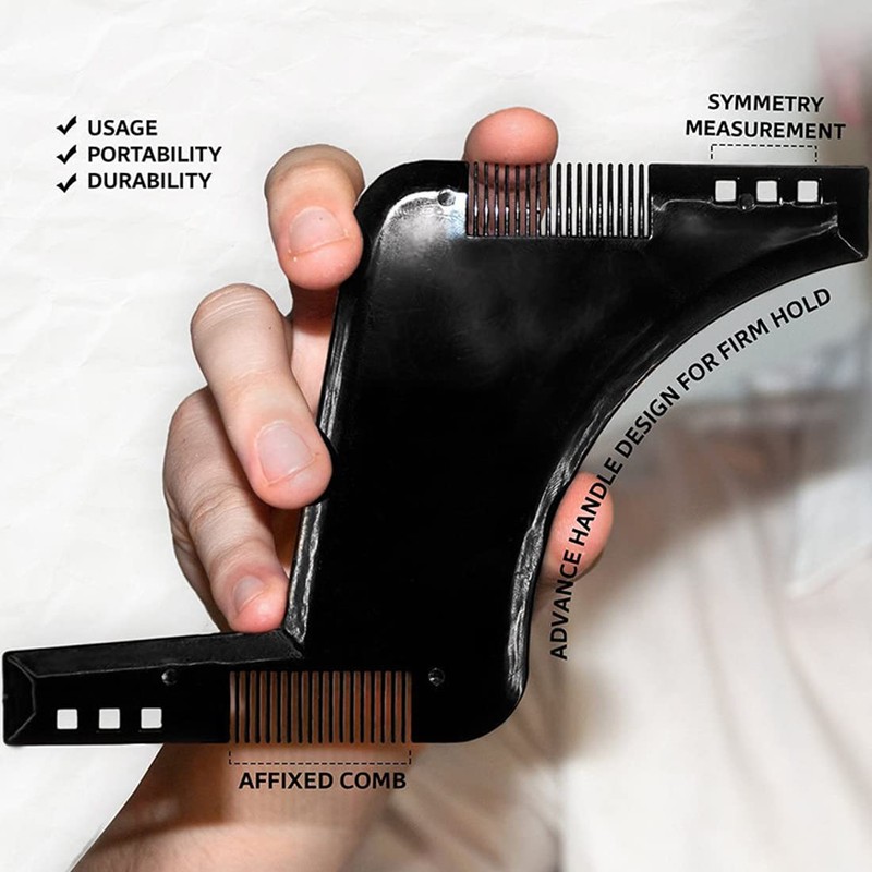 Beard Stencil, 2 Pieces Beard Stencil Beard Comb Beard Care