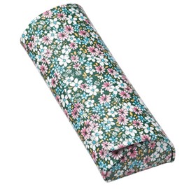Megan 2073-02 Women's Slim, Compact, Lightweight, Semi-Hard, Fine, Floral Pattern, Stylish, Flower, Green