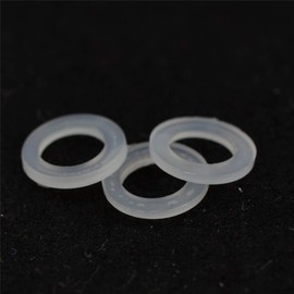 ID 7/32 inches OD 5/16 inches 100PCS Nylon Flat Washer Plain Washer Grommets Plastic Sheet Gasket Fastener (M5X8X1)