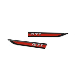 Volkswagen 5H0853688A Badge Mudguard Emblem Logo Red/Black