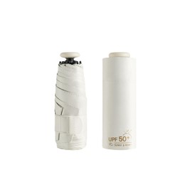 Mini Sun Travel UV Umbrella Anti UPF 50 Protection 99.9% Micro handle Coating Layer Fabric Compact/Lightweight Small Portable Backpack/Folding Purse Pocket Umbrella Rain/Blocking/Men Women Kids