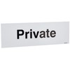 Caledonia Signs 17014G "Private" Sign, Rigid Plastic, 300 mm x