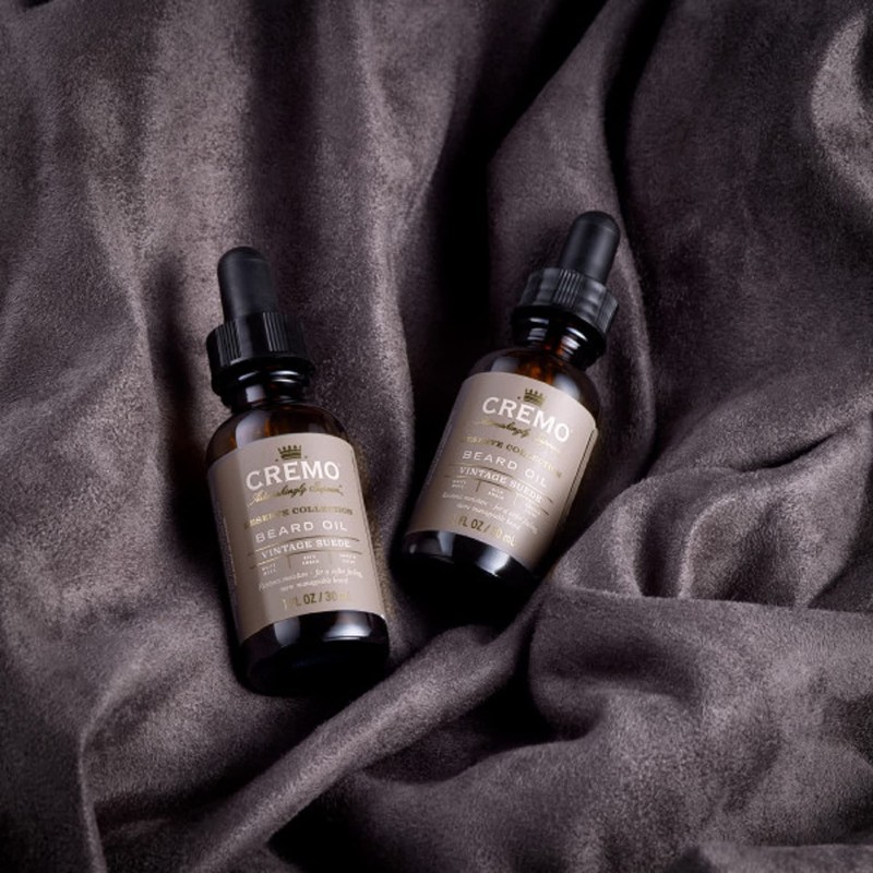 Cremo Beard Oil, Vintage Suede (Reserve Collection), 1 Fl Oz