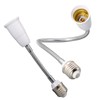 2Pcs Light Socket Extender,Flexing Neck All Directional Light Bulb Socket