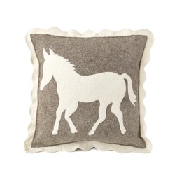 Arcadia Home Horse Cushion Cover in Hand Felted Wool