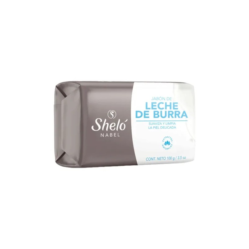 Jabon De Leche De Burra Shelo Nabel® 100grs. 2 Piezas