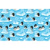1 x Fun Cartoon Penguins Penguin Blue Water Black Ballpoint