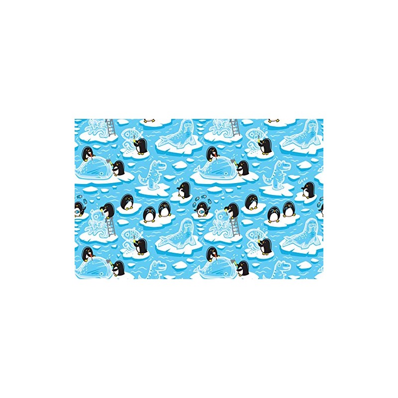 1 x Fun Cartoon Penguins Penguin Blue Water Black Ballpoint