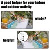 12 Pieces Clear Tablecloth Clips, Adjustable Plastic Table Cover Holders,