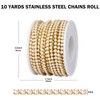 Yard Gold Pearl Claw Cup Chain for Crafts - 10