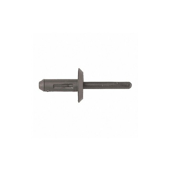 Blind Rivet, Dome, Blk Nylon, 17/64 in, PK25