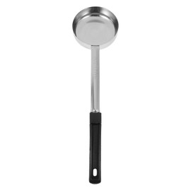 Cabilock Portion Control Ladles 6 Ounce Solid Stainless Steel Portion Control Spoon Measuring Serving Scoop Food Portioner Black