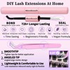600 pcs – Natural DIY Eyelash Extensions, Cluster Lashes, D-Curl