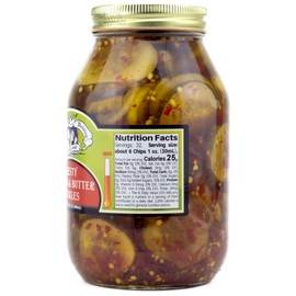 Amish Wedding Zesty Bread & Butter Pickles, 32 Ounce Jar