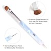 French Manicure Brush -Two Way Nail Art Brush with Dotting