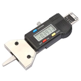 Artillery Digital Tyre Tread Depth Gauge, 0-25 mm LCD Display, Stainless Steel Tyre Depth Gauge, 0.01 mm Tread Depth Gauge for Tyres, for Car and Motorcycle Tyre Detection