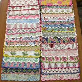 Ridhi Cloth Napkins Reusable Washable Cotton Farmhouse Wedding Dinner Napkins for Thanksgiving Holiday Daily Wedding uses 18 x 18 Dinner Napkin