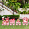 8 Garden Outdoor Yard Valentine's Sign Day Decorations Pcs With