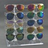 Gafas de sol Rack Acrílico Dos vasos de dos filas