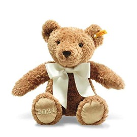 Steiff 113536 Teddybär Cosy Year 2021, Plüsch, 34 cm, braun