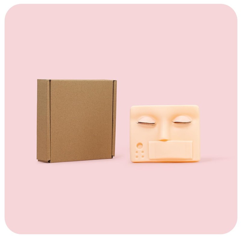 ANNAFRIS Eyelashes Extension Mannequin Head Replaced Eyelids Mannequin Head Practice