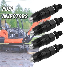 UOIENRT 4Pcs 16454-53905 Fuel Injectors Replacement for Kubota Engines D1703 V2203 V2003 Replace 16454-53903, 16454-53900, 16454-53000, 6722147, 7023120