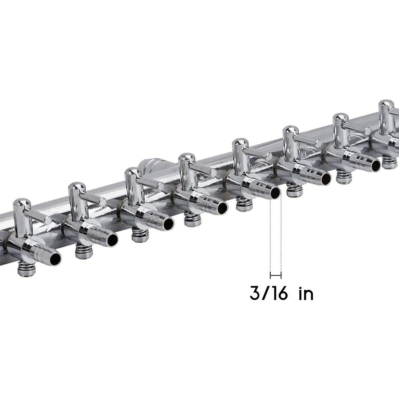 bnafes Aquarium Air Valve 12 Way Inline Manifold Air Flow