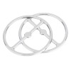 Unbranded Chrome Front Speaker Trim Ring Cover For Harley Electra