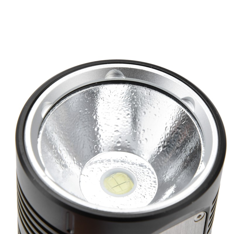 Strong Light Flashlight Digital Display Rainproof Rechargeable Flashlight for Camping